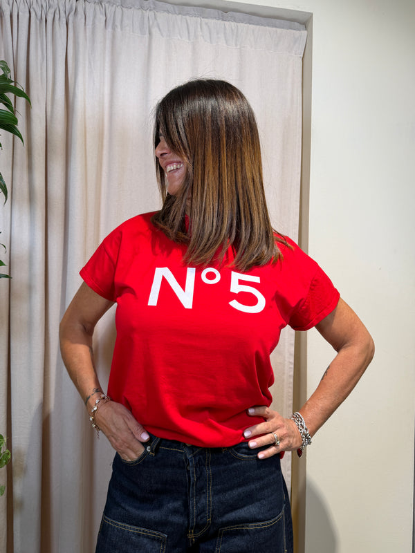 T-shirt con scritta