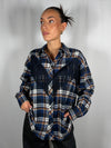 Camicia Check con frange Blu - Tensione In