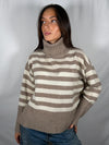 Maglione collo altoa righe - Tensione In WL721