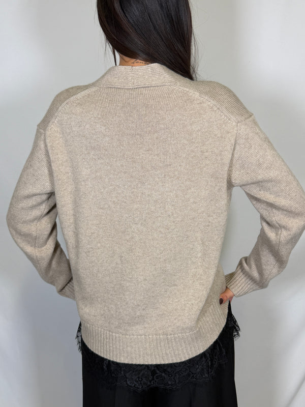 Cardigan con pizzo - Meme road