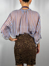 Camicia Nomad a righe con collana righe Bordeaux-HaveOne