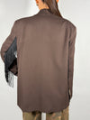 Giacca Moro con frange Nero- Vicolo TAC1053