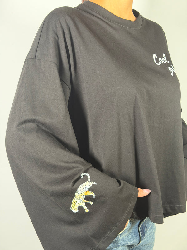 T-shirt a manica campana - Vicolo