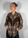 Camicia Check con frange Grigio/ Moro - Tensione In
