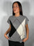 Gilet in maglia a Rombi Panna/Nero/Grigio- Vicolo