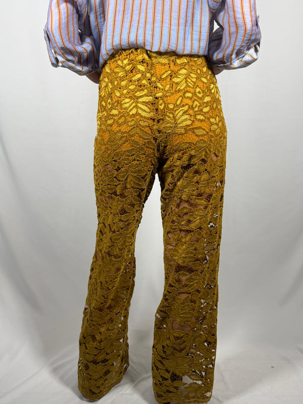Pantalone nomad in pizzo di velluto- Haveone
