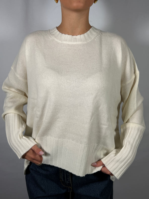 Maglione girocollo 100% Lana- Vicolo