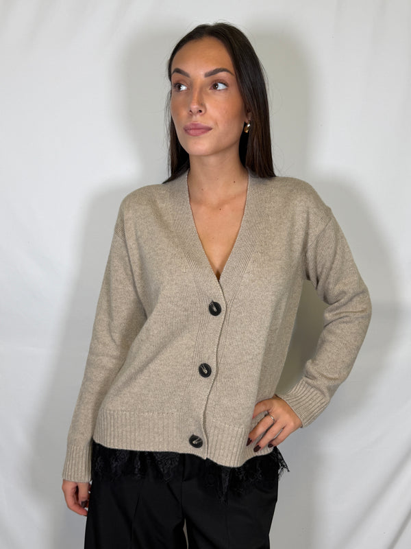Cardigan con pizzo - Meme road