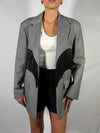 Giacca twill mélange frange - Vicolo