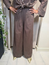 Pantalone mussola tasca macramè TAB2438