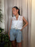 Camicia smanicata con nodo in vita Art CMA-Q509