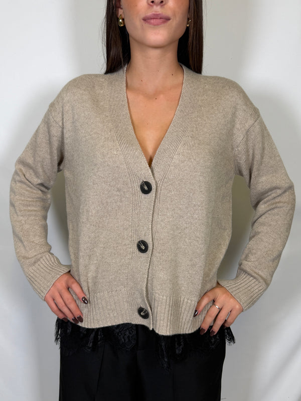 Cardigan con pizzo - Meme road