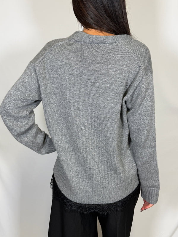 Cardigan con pizzo - Meme road