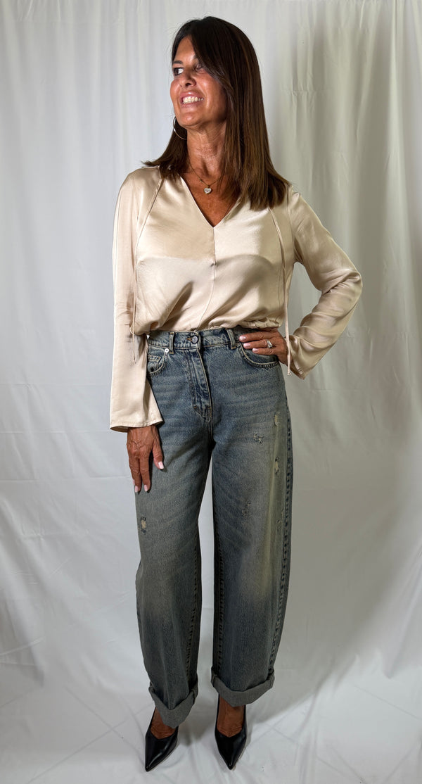 Jeans stella denim blu PLS-R137