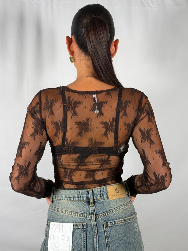 T-shirt Pizzo Cioccolato - Imperial