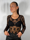 T-shirt Pizzo Nera - Imperial