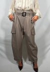 Pantaloni tasconi Tortora - Haveone PMN-R015