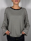 T-shirt scatoletta a righe- Vicolo UAC0140