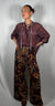 Pantalone in cinigliacon stampa foglie - Haveone