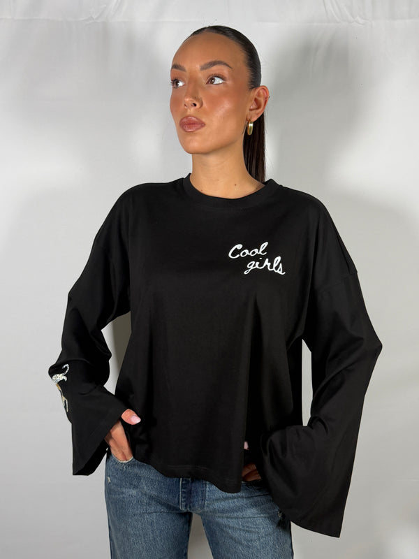T-shirt a manica campana - Vicolo