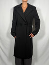 Cappotto lungo doppiopetto Nero- Vicolo