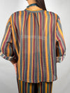 Camicia Nomad con collana righe Ottania e Ocra -HaveOne CVS-R068
