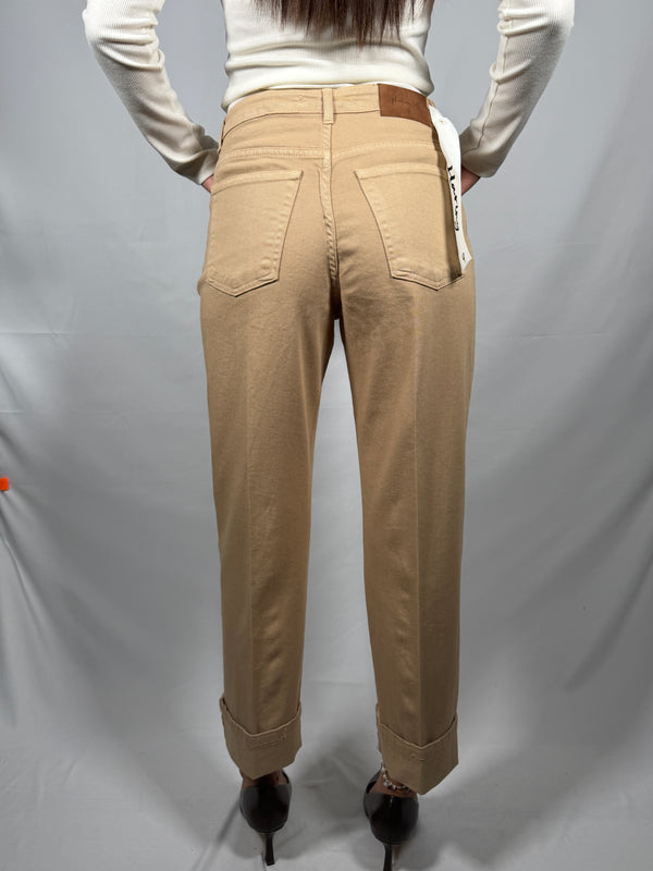 Pantalone denim con risvolto - Philia Loft