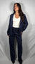 Pantalone in velluto blu - Tensione In