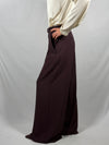 Pantalone palazzo con cintura Bordeaux- Imperial P7J7MHXC
