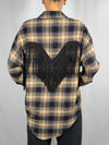 Camicia Check con frange Nero/ Moro - Tensione In