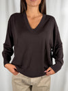 Maglia con scollo a V Moro- 2AC2043 Vicolo