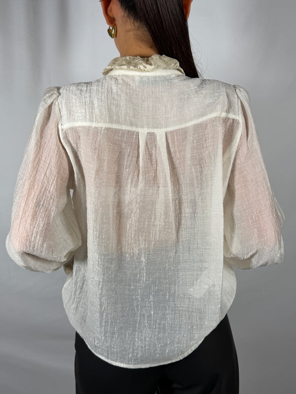 Camicia a pizzo burro - HaveOne