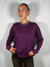 T-Shirt rigata profilo a contrasto - HaveOne