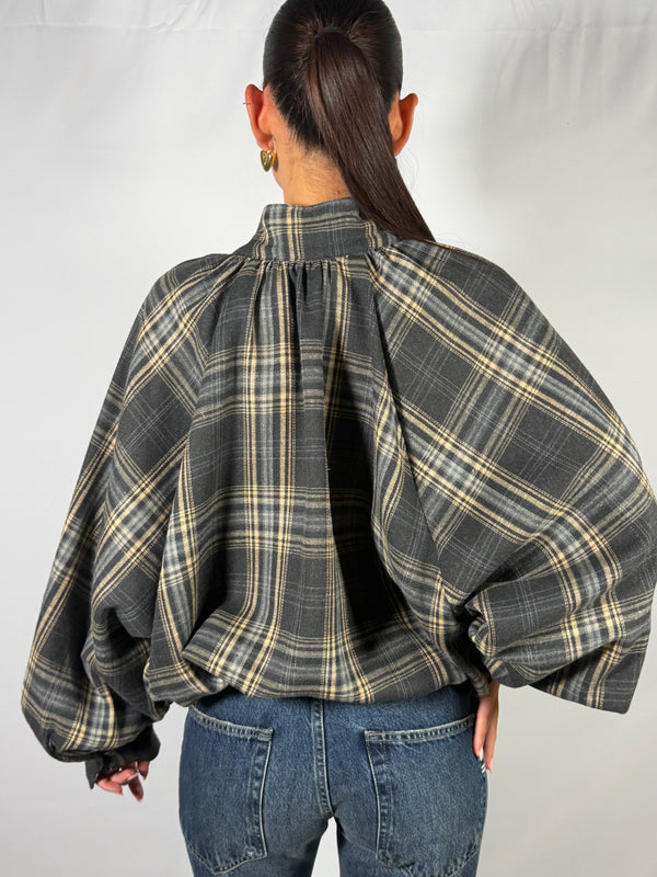 Camicia a quadri con coulisse - Vicolo