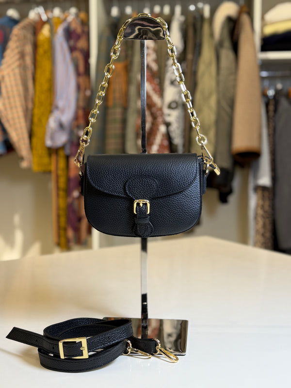 Mini bag in pelle
