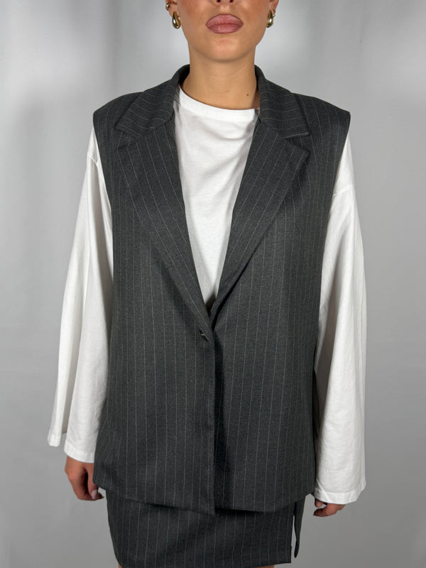 Gilet blazer gessato - Tensione In