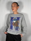 Felpa con stampa Polo Grigia - HaveOne