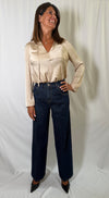 Jeans Mía baggy fit lavaggio blu scuro Vicolo DAC5057