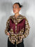 Camicia Check con frange Beige/Bordeaux- Tensione In