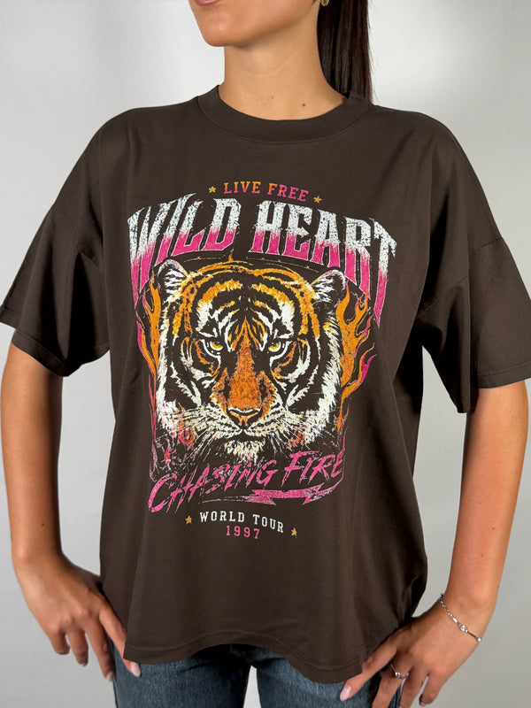 T-shirt con stampa tigre - Vicolo