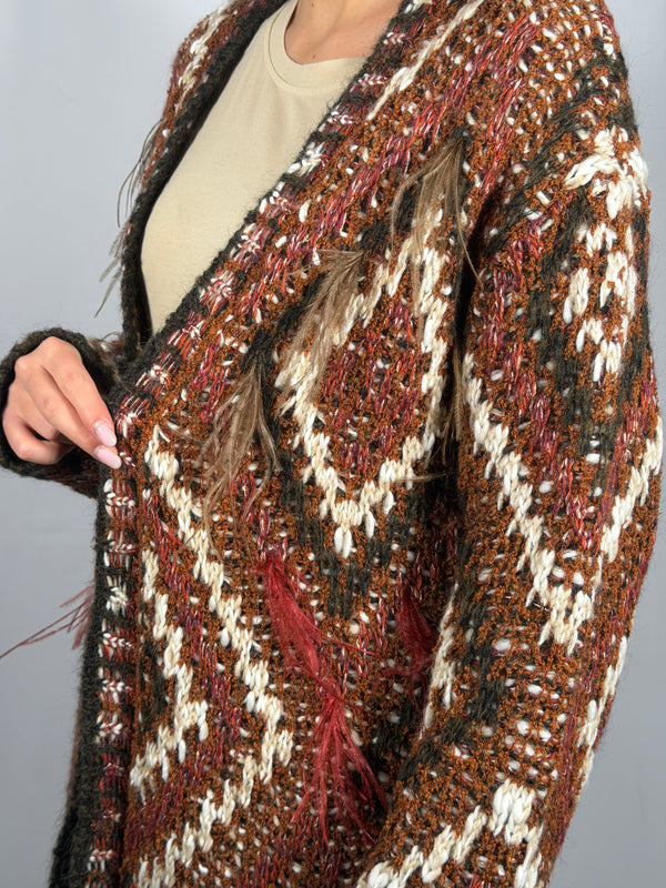 Cardigan con piume- Philia LoftL0300176