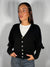 Cardigan Manica a palloncino Nero - MNG-R051