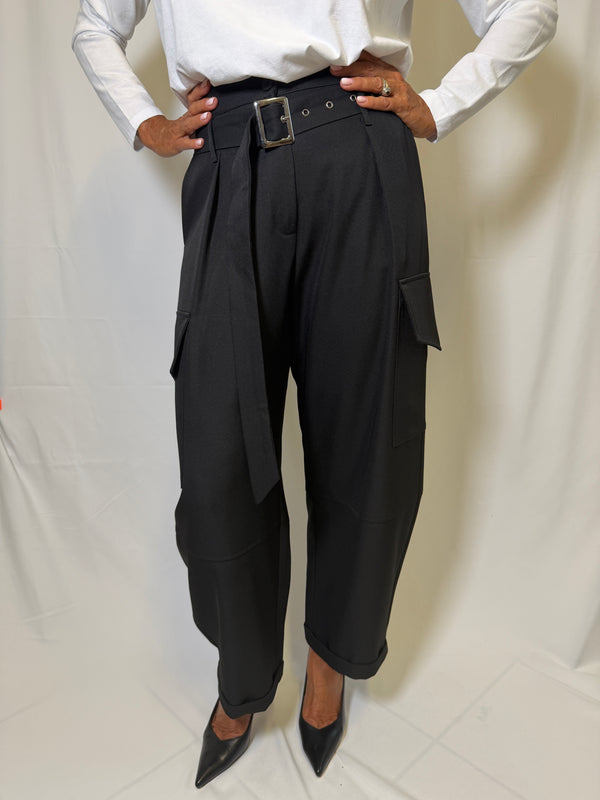 Pantaloni tasconi nero - Haveone PMN-R015