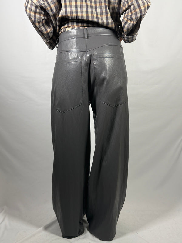 Pantalone ecopelle ferro - Tensione In