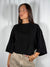 Maglia con manica a Kimono Nera - Tensione In