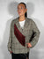 Giacca a quadri Grigio/ Bordo con Frange- Tensione In 27B6295