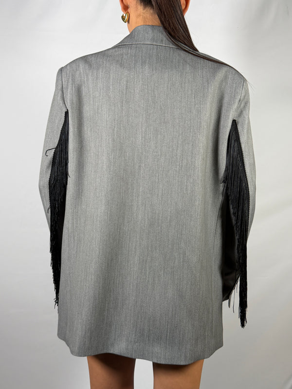 Giacca twill mélange frange - Vicolo