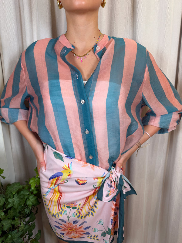 Camicia riga Rosa/OttanioCVS-Q422