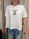 T-shirt Over con stampa