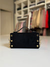 Borsa elegante nera con catena Dorata - Trendy